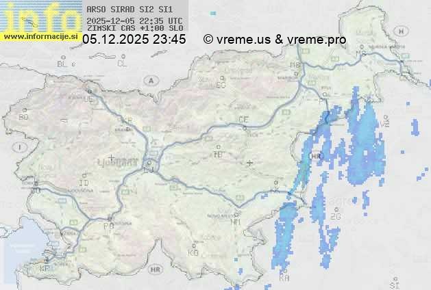 Radarska karta padavin