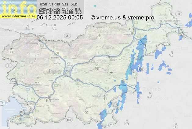Radarska karta padavin