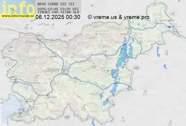 Radarska karta padavin