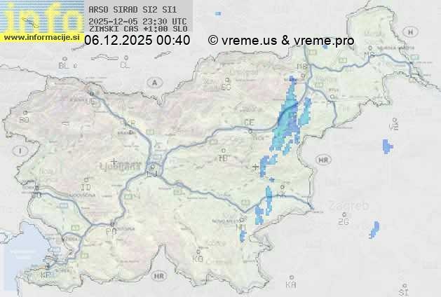 Radarska karta padavin