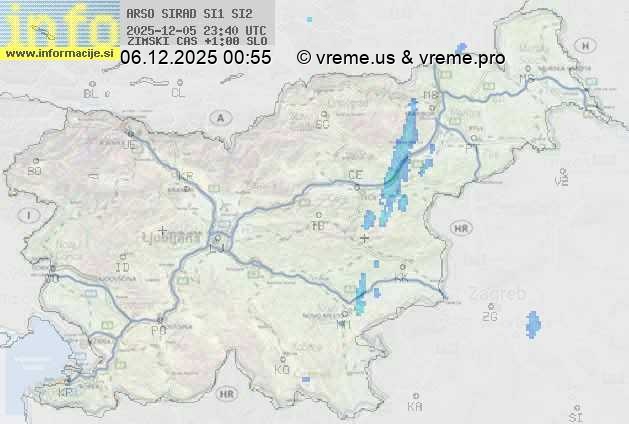 Radarska karta padavin