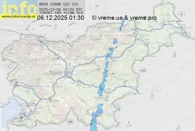 Radarska karta padavin