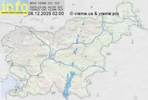Radarska karta padavin