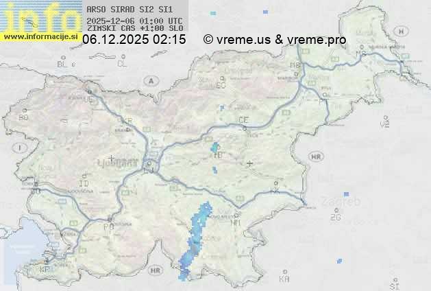 Radarska karta padavin