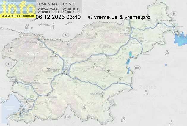 Radarska karta padavin