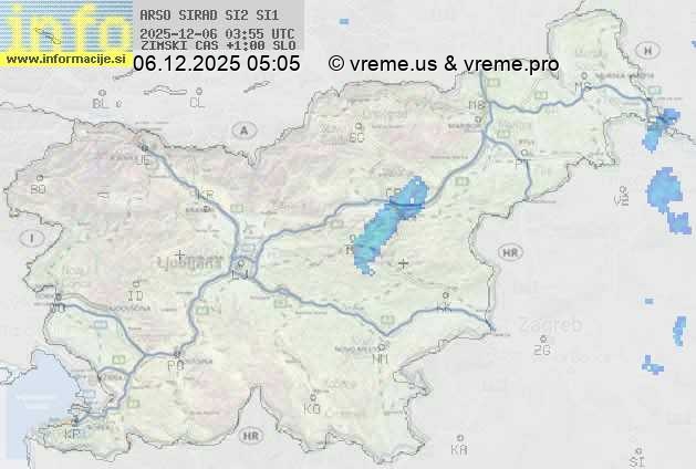 Radarska karta padavin