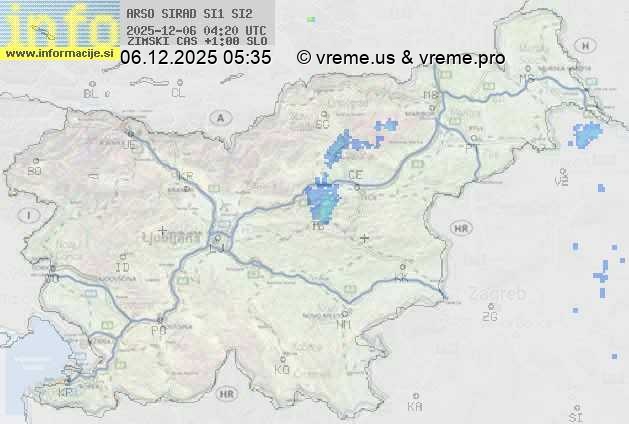 Radarska karta padavin