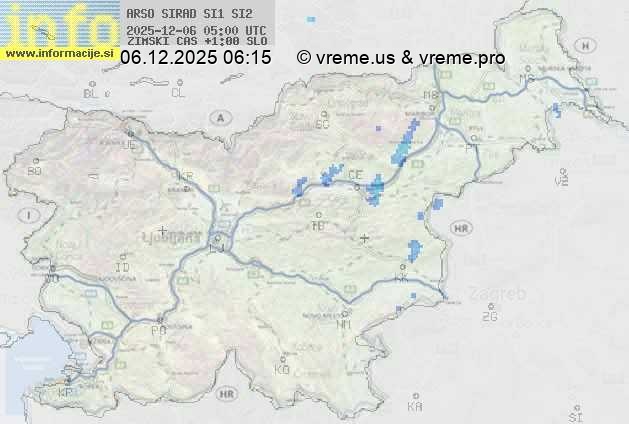 Radarska karta padavin