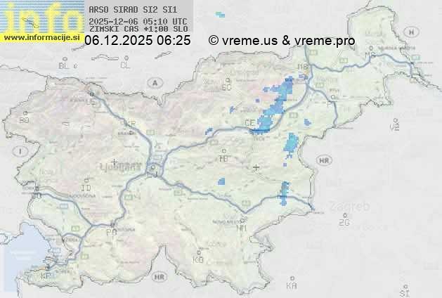Radarska karta padavin