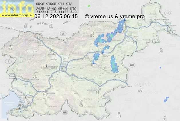 Radarska karta padavin