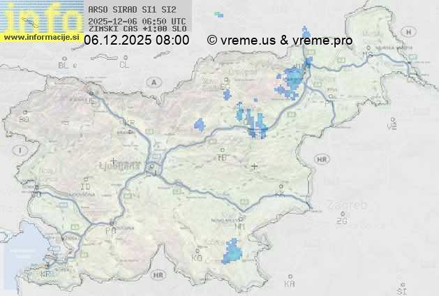 Radarska karta padavin
