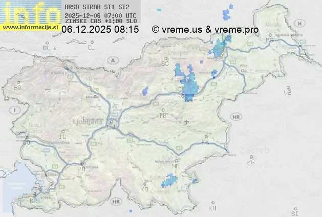 Radarska karta padavin