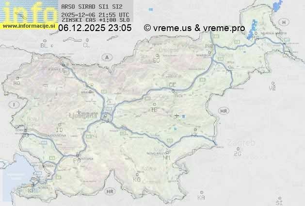 Radarska karta padavin