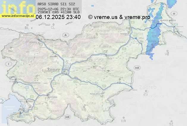 Radarska karta padavin