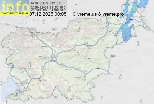 Radarska karta padavin