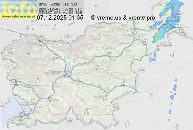 Radarska karta padavin