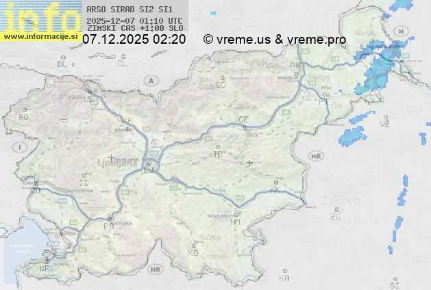 Radarska karta padavin