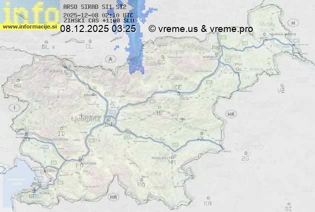 Radarska karta padavin