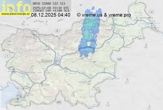 Radarska karta padavin