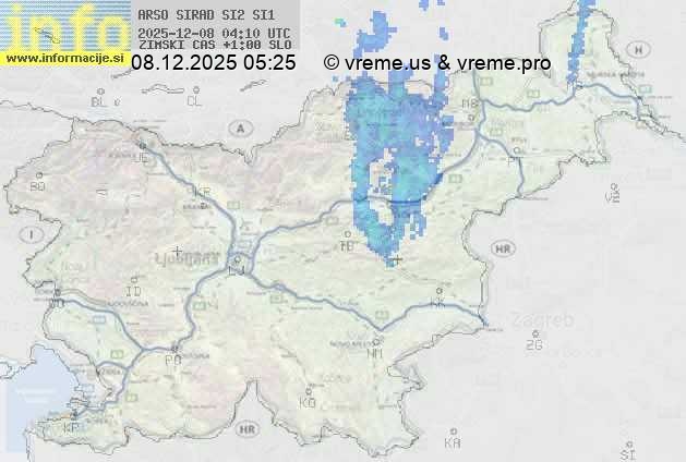 Radarska karta padavin
