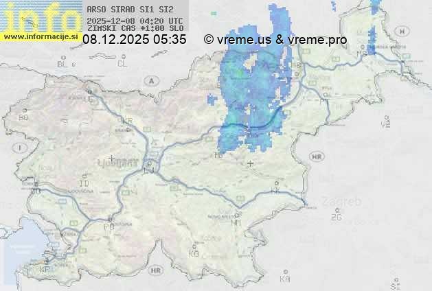 Radarska karta padavin