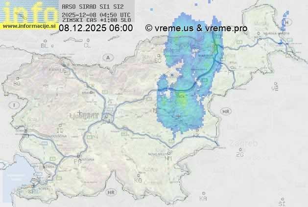 Radarska karta padavin