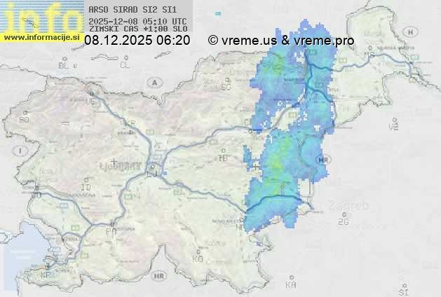 Radarska karta padavin