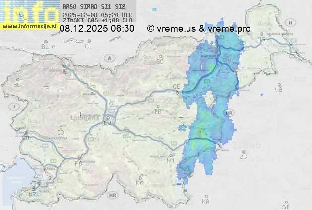 Radarska karta padavin