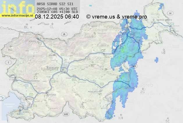 Radarska karta padavin