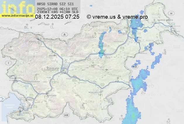 Radarska karta padavin