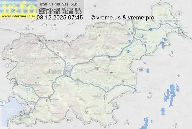 Radarska karta padavin