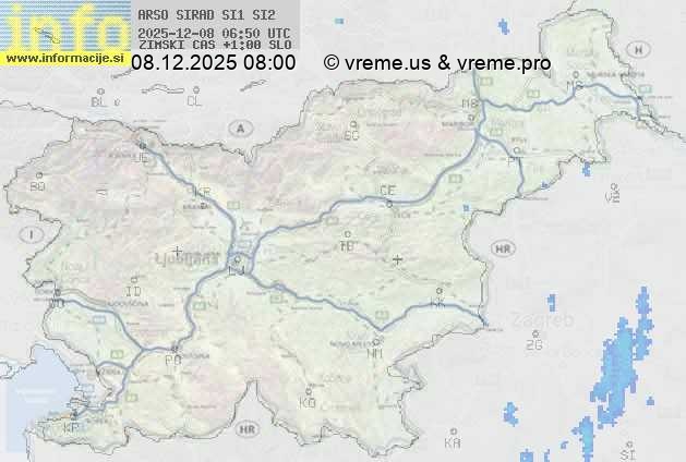 Radarska karta padavin