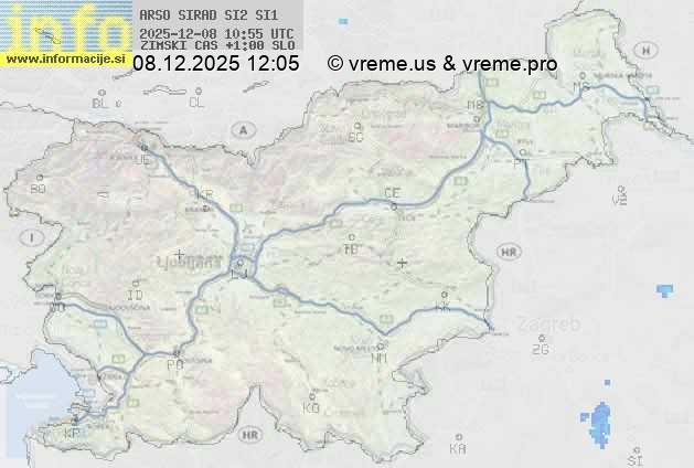 Radarska karta padavin