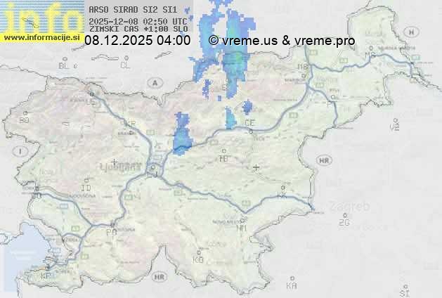 Radarska karta padavin
