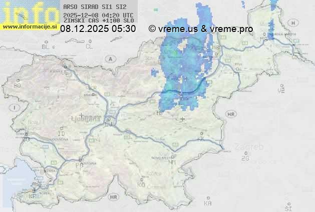 Radarska karta padavin