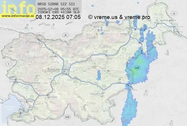 Radarska karta padavin