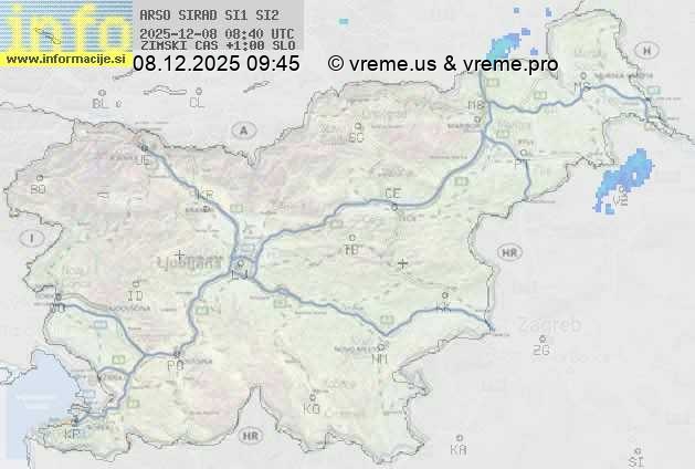 Radarska karta padavin