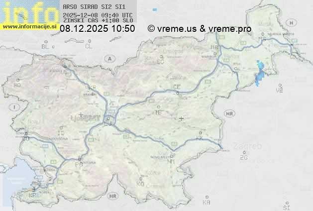 Radarska karta padavin