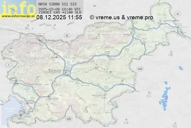 Radarska karta padavin