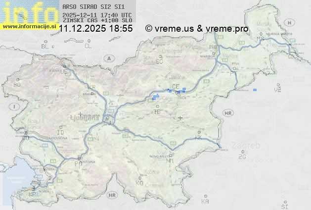 Radarska karta padavin