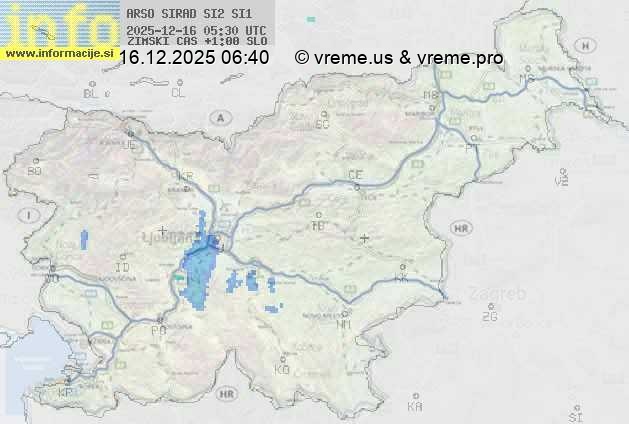 Radarska karta padavin
