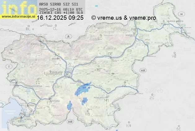 Radarska karta padavin