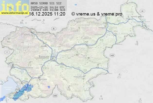 Radarska karta padavin