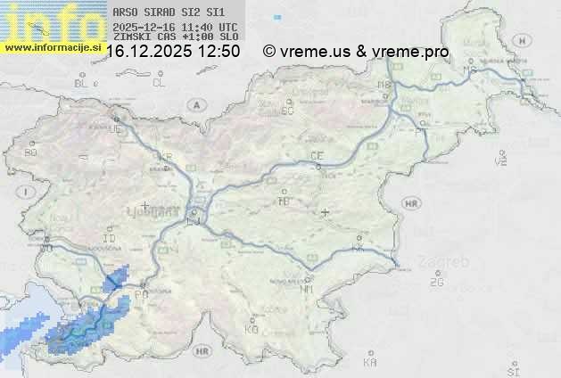 Radarska karta padavin