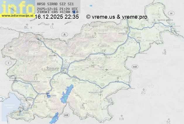 Radarska karta padavin