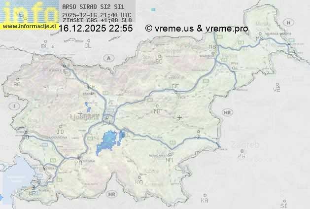 Radarska karta padavin