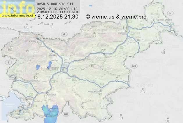 Radarska karta padavin