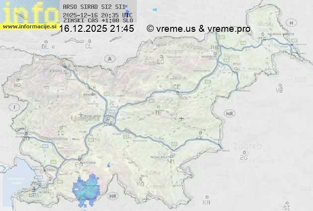 Radarska karta padavin