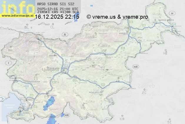 Radarska karta padavin