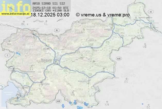 Radarska karta padavin